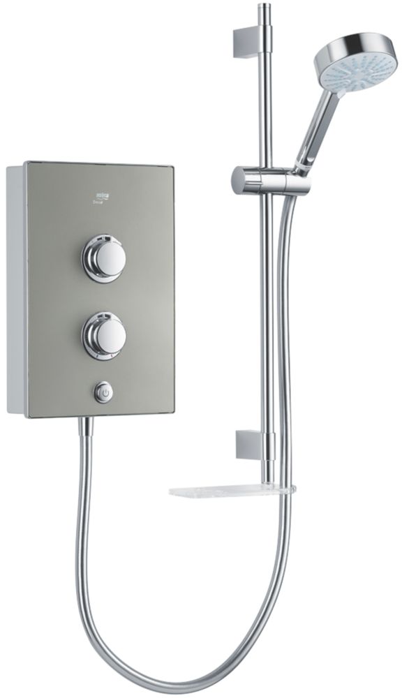 Image of Mira Decor Warm Silver 9.5kW Manual Electric Shower 