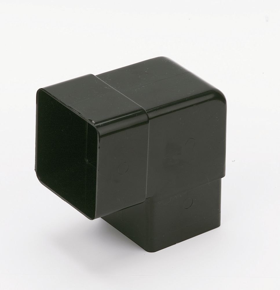 Image of FloPlast Square Line 92.5Â° Square Offset Bend Black 65mm 