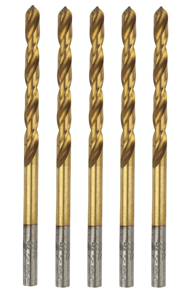 Image of Erbauer Straight Shank Ground HSS Drill Bit 3mm x 61mm 5 Pack 