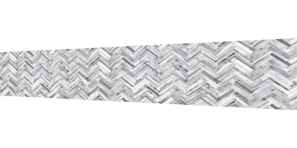 Image of Splashwall White / Grey Matt MDF Splashback 2440mm x 600mm x 9mm 