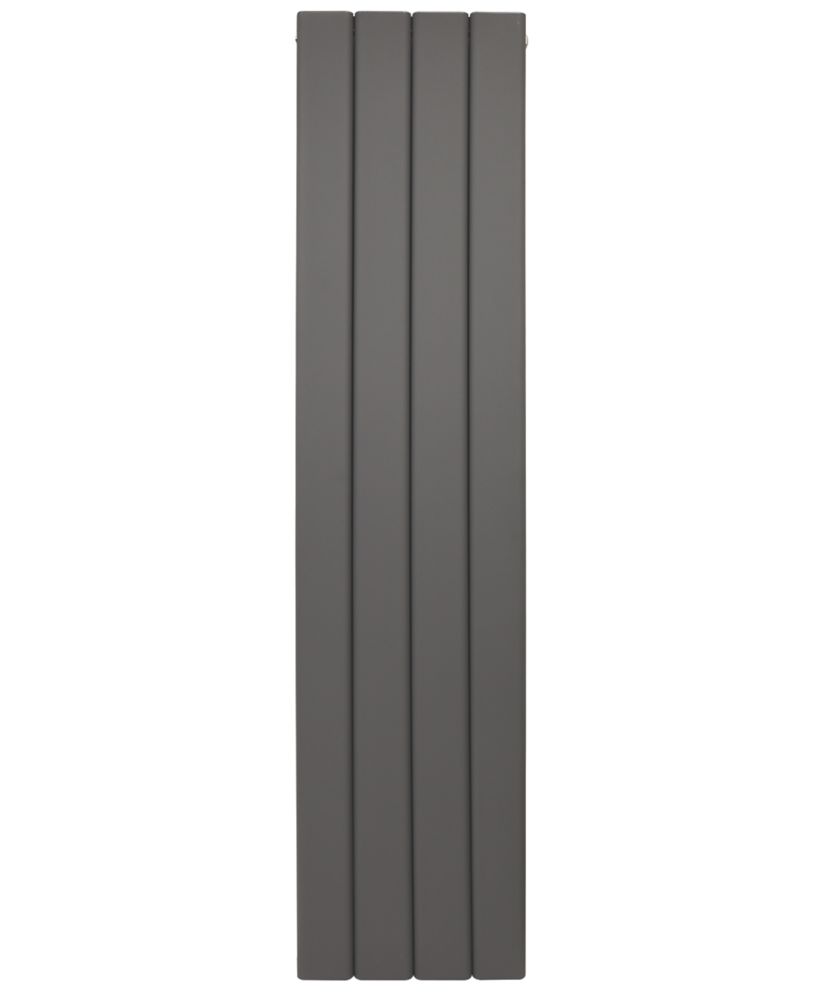 Image of Towelrads Berkshire Vertical Aluminium Designer Radiator 1800m x 305mm Anthracite 2037BTU 