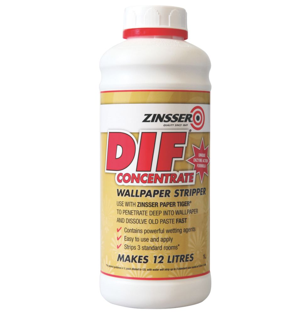 Image of Zinsser DIF Wallpaper Stripper Concentrate 1Ltr 