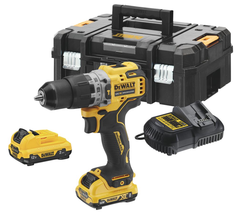 Image of DeWalt DCD706D2-GB 12V 2 x 2.0Ah Li-Ion XR Brushless Cordless Combi Drill 