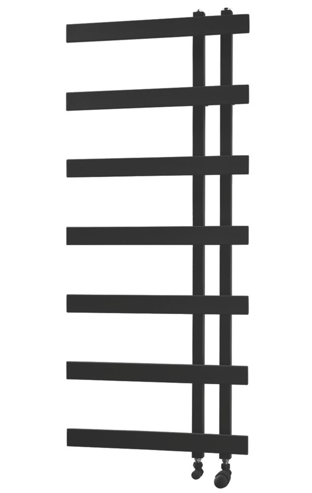 Image of Towelrads Horton Designer Towel Radiator 1200mm x 500mm Black 1945BTU 