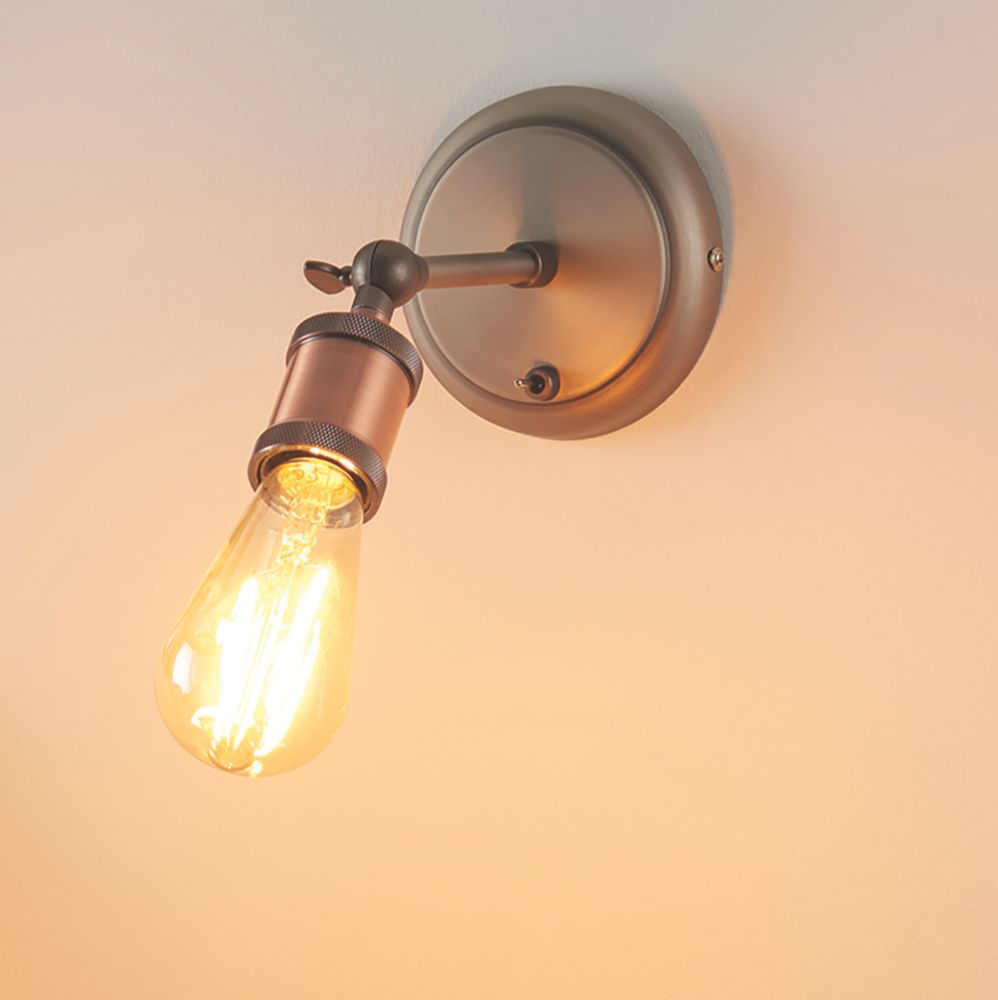 Image of Quay Design Stafford LED Wall Light Aged Pewter 2W 210lm 