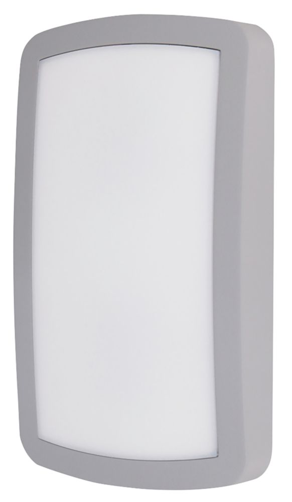 Image of LAP AW077-2 Indoor Rectangular LED Bulkhead Grey 11W 600lm 