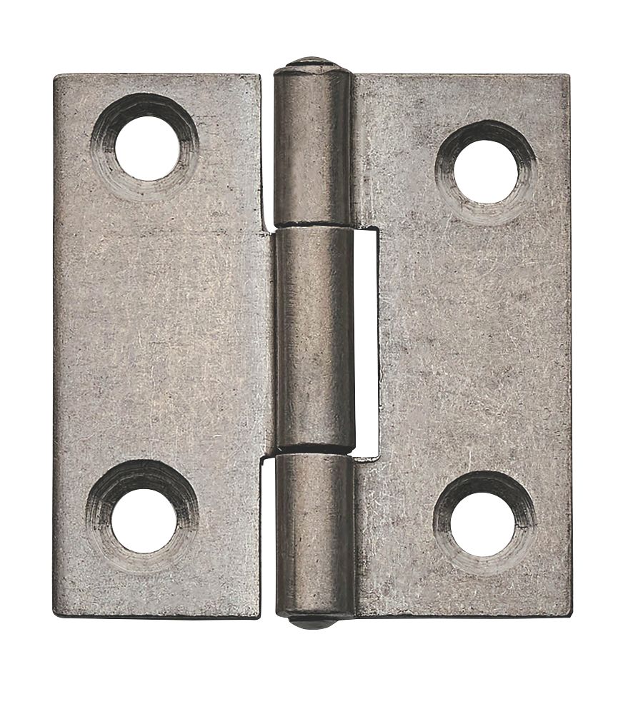 Image of Self-Colour Fixed Pin Butt Hinges 38mm x 36mm 2 Pack 
