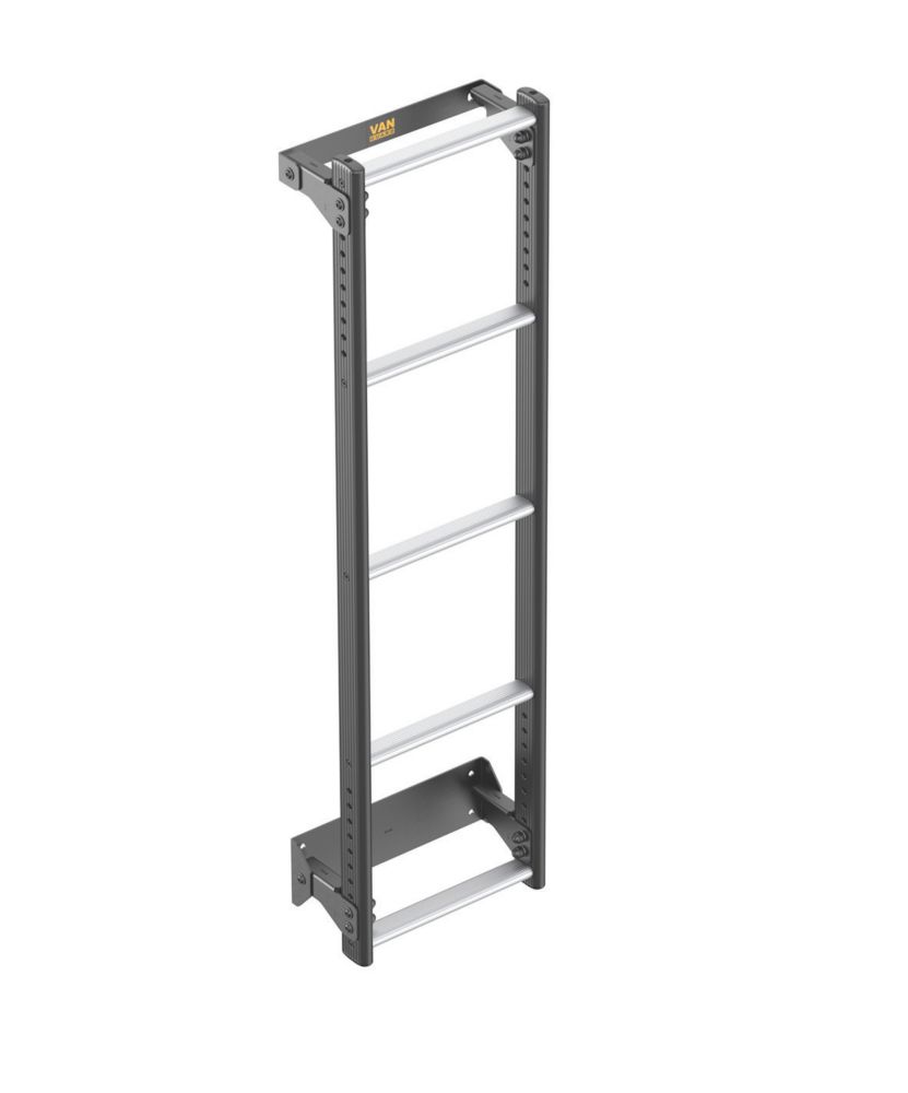 Image of Van Guard Fiat Scudo 2022 on 5-Treads ULTI Ladder Rear Door Ladder for H1 1260mm 