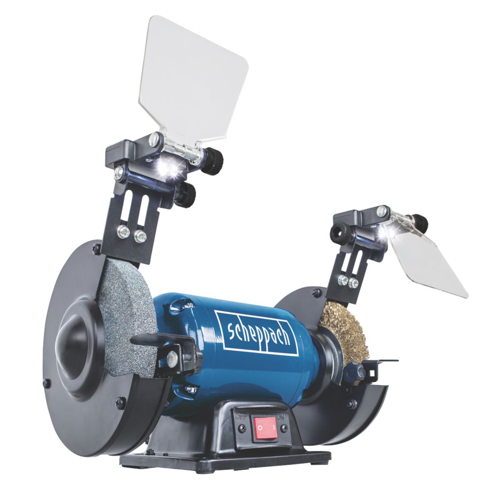 Image of Scheppach SM150LB 150mm Brushless Electric Bench Grinder / Polisher 230-240V 