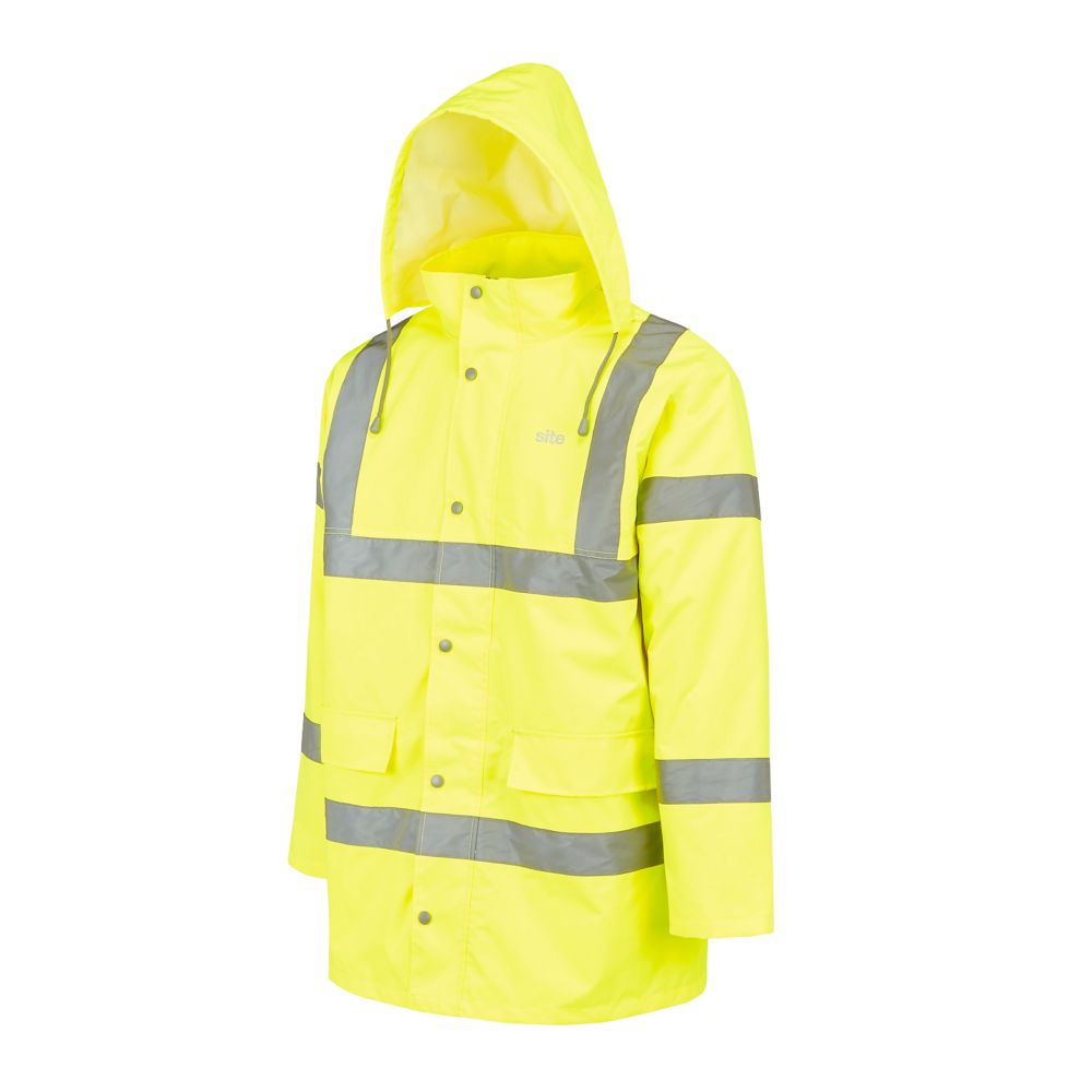 Image of Site Shackley Hi-Vis Traffic Jacket Yellow Large 54" Chest 