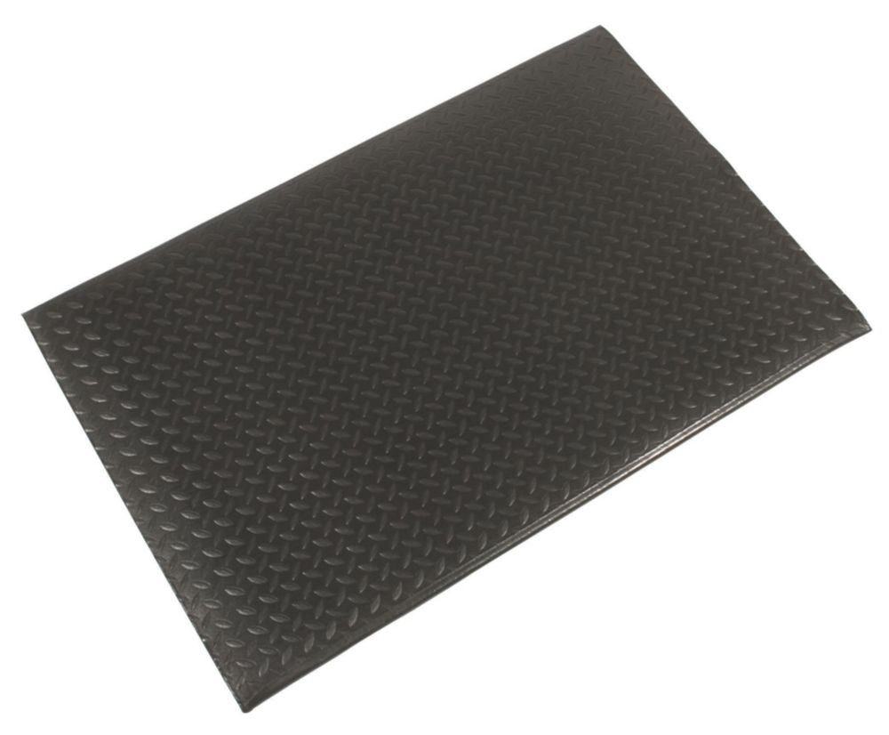 Image of COBA Europe Orthomat Diamond Anti-Fatigue Floor Mat Black 1.5m x 0.9m x 9mm 