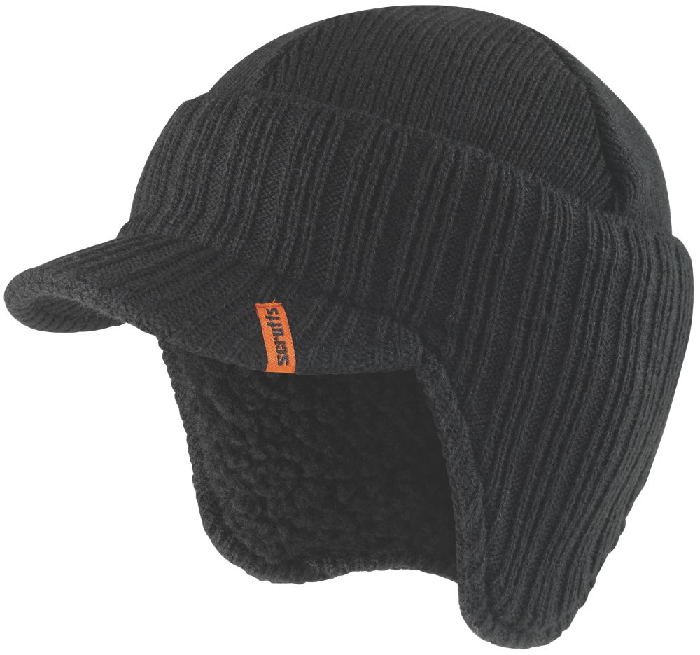 Image of Scruffs T50986 Peaked Hat Black 