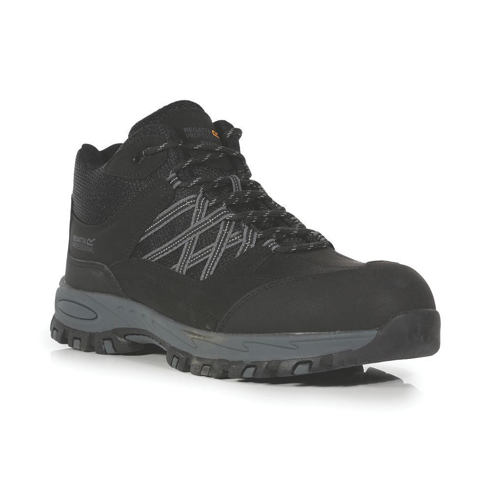 Image of Regatta Sandstone SB Safety Boots Black/Granite Size 10 