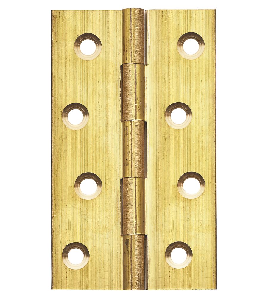 Image of Self-Colour Solid Drawn Butt Hinges 100mm x 60mm 2 Pack 