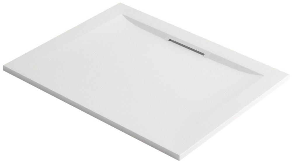 Image of Mira Flight Level Safe Rectangular Shower Tray White 1000mm x 800mm x 25mm 