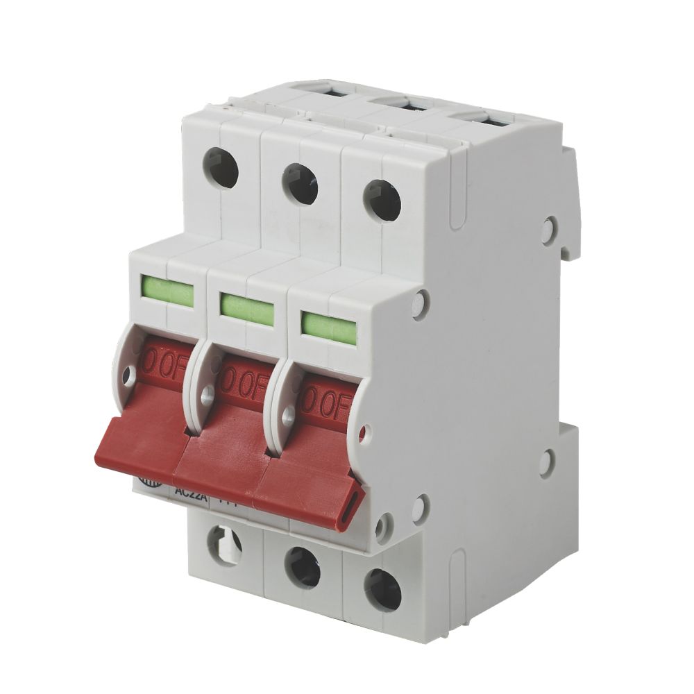 Image of Wylex NH / NM 125A TP 3-Phase Mains Switch Disconnector 
