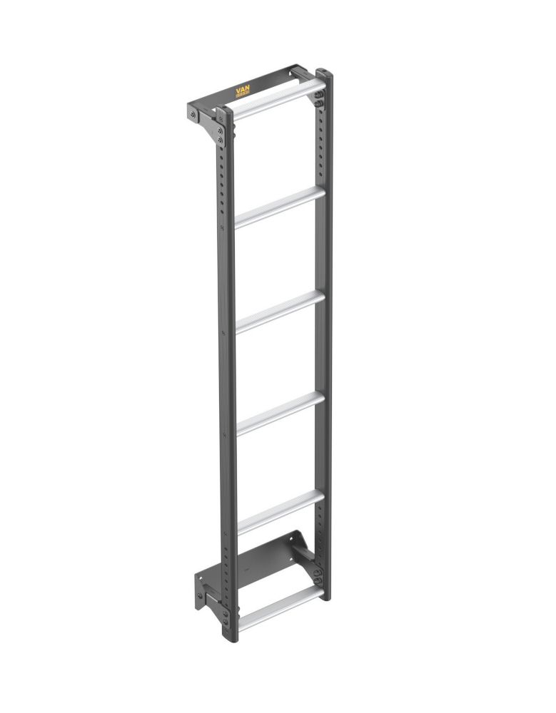 Image of Van Guard VGL6-07 Vauxhall Movano 2010 - 2021 6-Treads ULTI Ladder Rear Door Ladder for H1 1560mm 