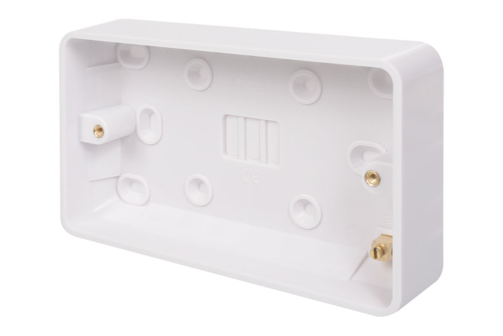 Image of Schneider Electric Lisse 2-Gang Surface Pattress Moulded Box 25mm 