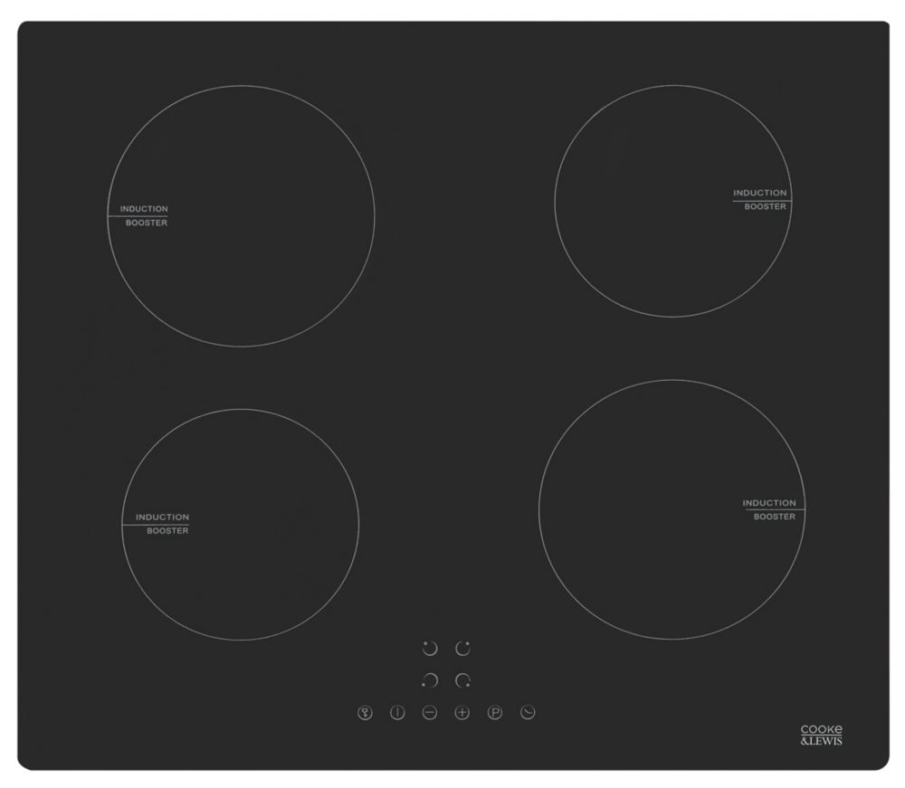 Image of Cooke & Lewis CLIND60 Induction Hob Black 68mm x 590mm 