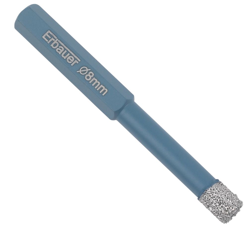 Image of Erbauer Diamond Tile Drill Bit 8mm x 80mm 