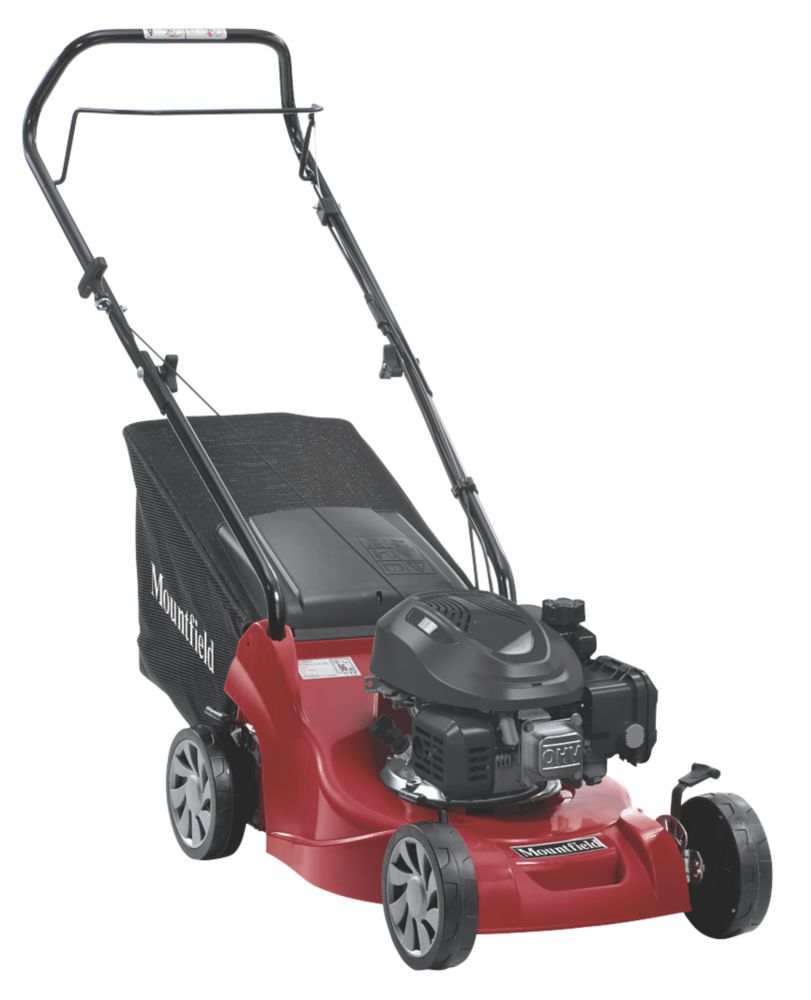 Image of Mountfield HP164 39cm 123cc Hand-Propelled Rotary Petrol Lawn Mower 