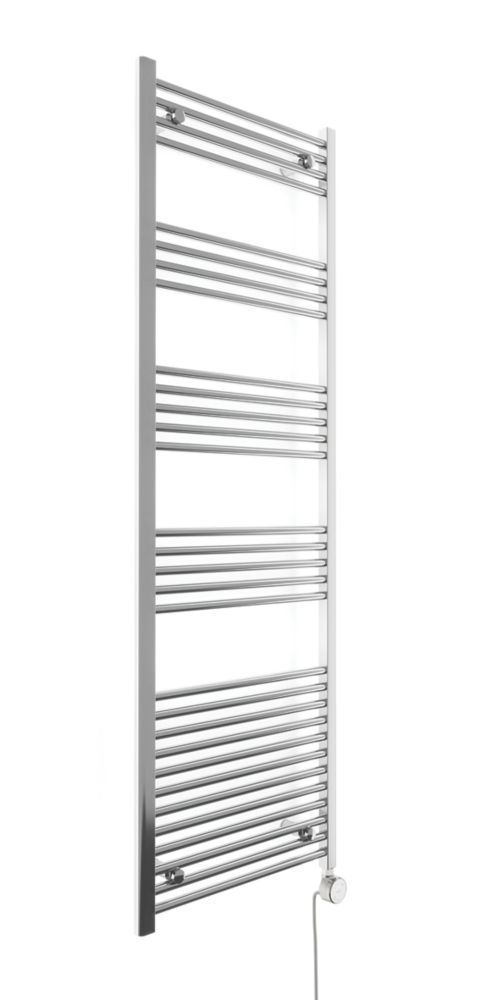 Image of Terma Leo Electric Towel Rail with MOA Blue Element 1800mm x 600mm Chrome 2046BTU 