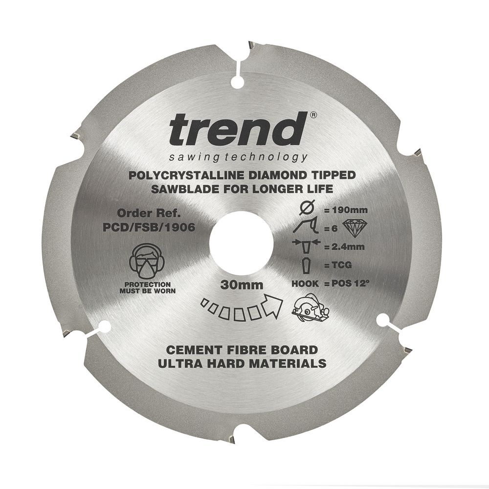 Image of Trend Multi-Material Saw Blade 190mm x 30mm 6T 