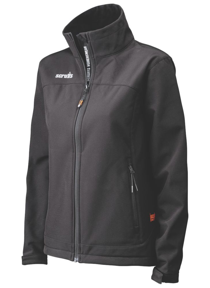 Image of Scruffs Trade Womens Softshell Jacket Black Size 16 