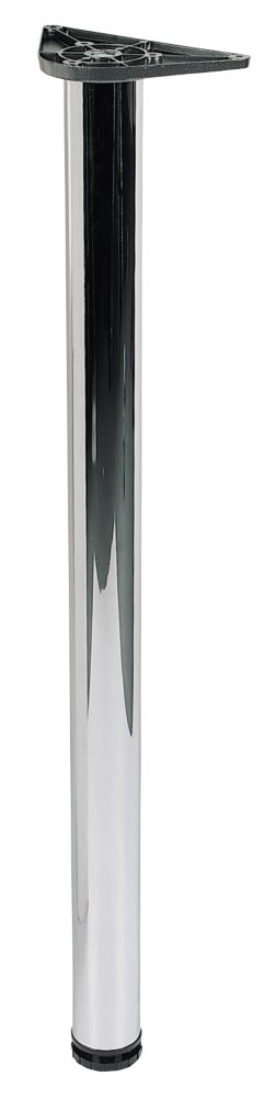 Image of Hafele Worktop Leg Chrome 870mm 