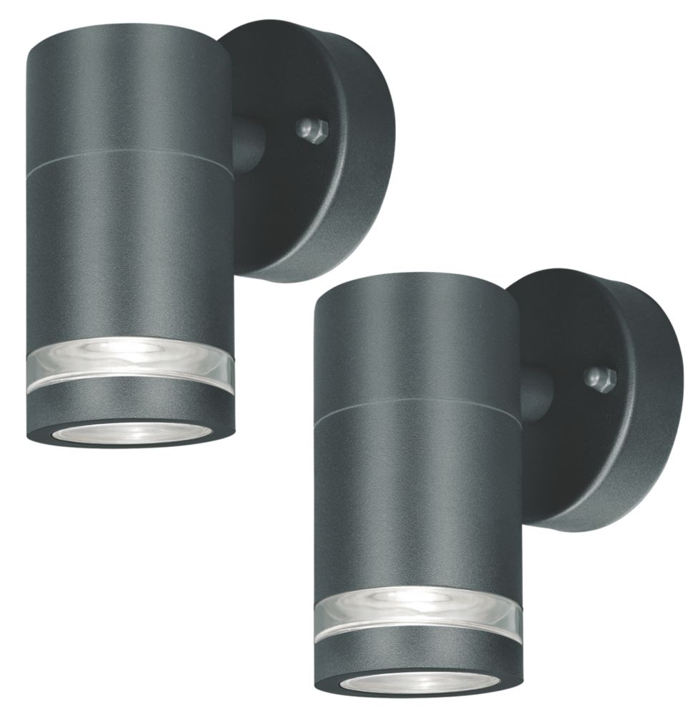 Image of 4lite Marinus Outdoor Wall Light Anthracite Grey 2 Pack 