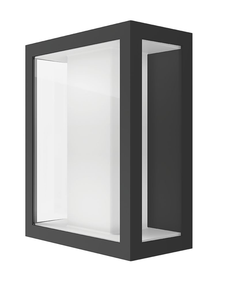 Image of Philips Hue Impress Outdoor LED Large Wall Light Black 8W 1180lm 