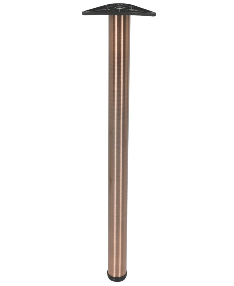Image of Rothley Worktop Leg Antique Copper 870-895mm 
