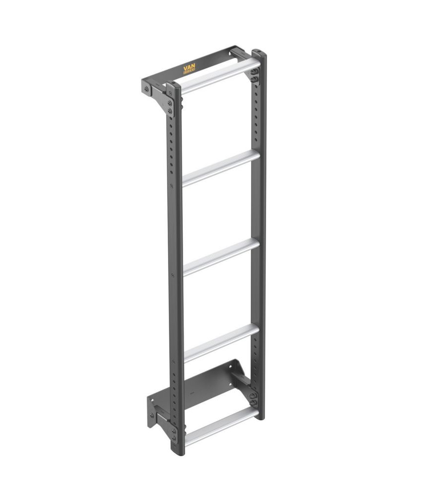 Image of Van Guard Peugeot Expert 2016 on 5-Treads ULTI Ladder Rear Door Ladder for H1 1260mm 