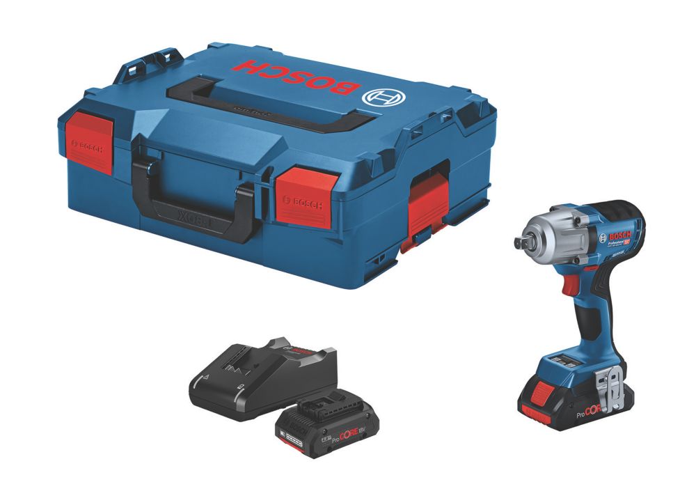Image of Bosch GDS 18V-450 PC 18V 2 x 4.0Ah Li-Ion ProCORE Brushless Cordless Impact Wrench 