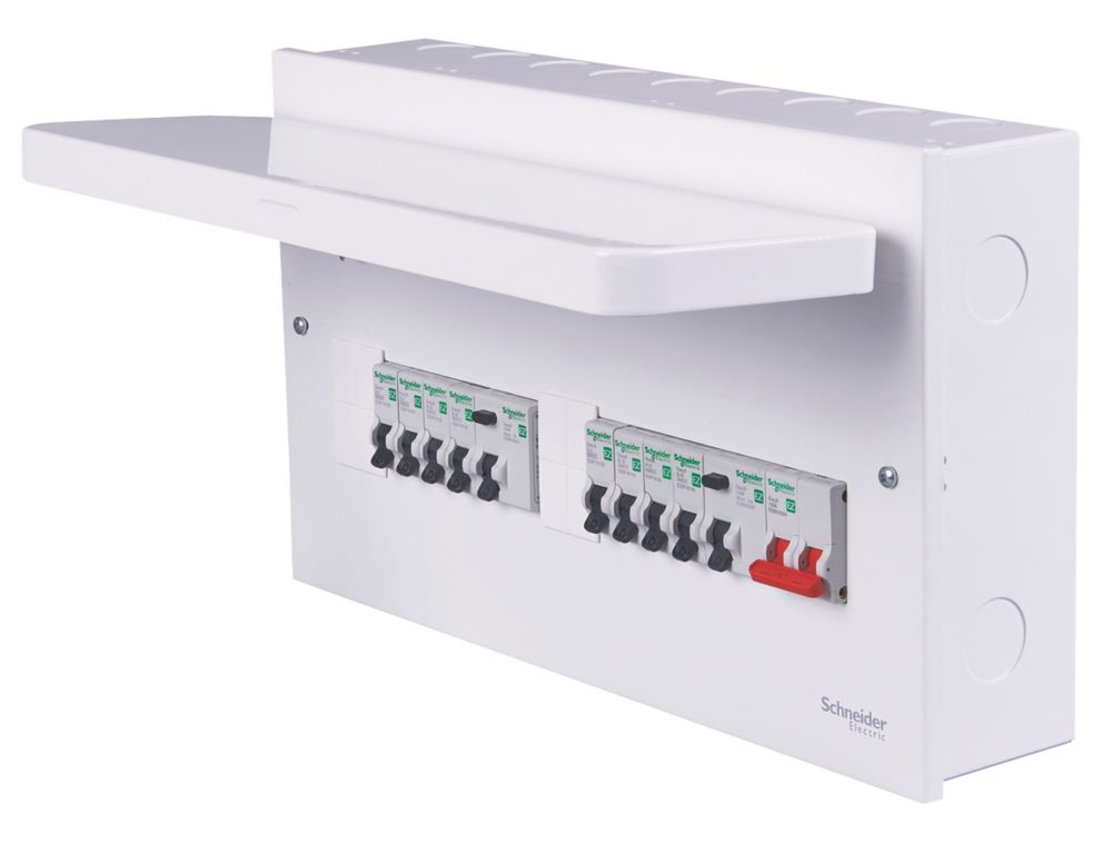 Image of Schneider Electric Easy9 Compact 18-Module 12-Way Populated Dual RCD Consumer Unit 