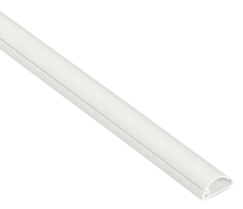 Image of D-Line PVC White Micro Trunking 16mm x 8mm x 2m 