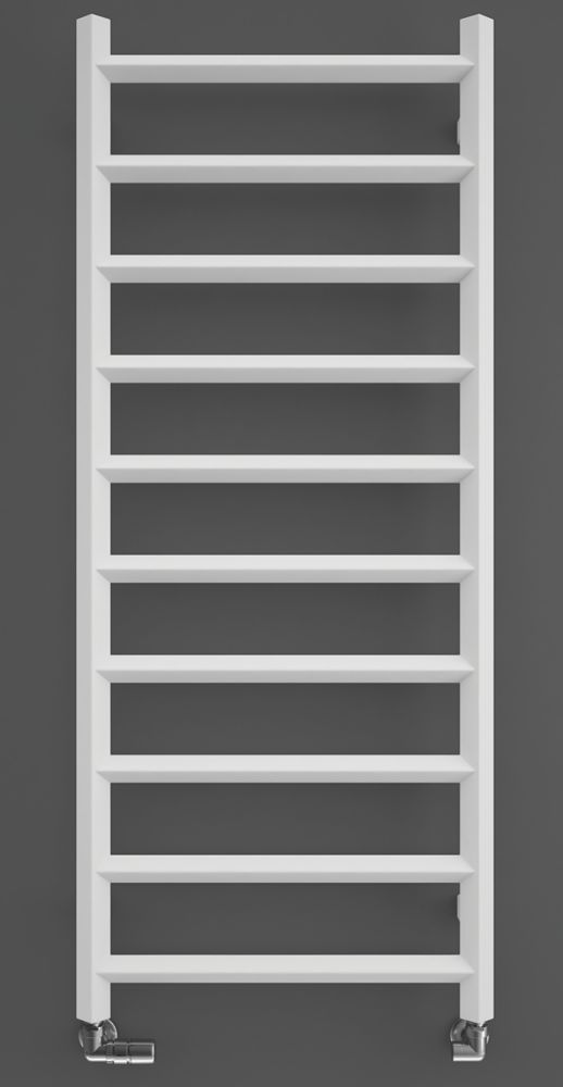 Image of Terma Crystal Designer Towel Warmer 1200mm x 500mm White 1365BTU 