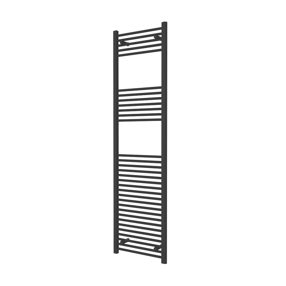 Image of Flomasta Towel Radiator 1800mm x 500mm Black 2498BTU 