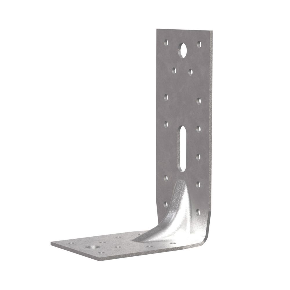 Image of Sabrefix Heavy Duty Angle Brackets Galvanised 63mm x 90mm 10 Pack 