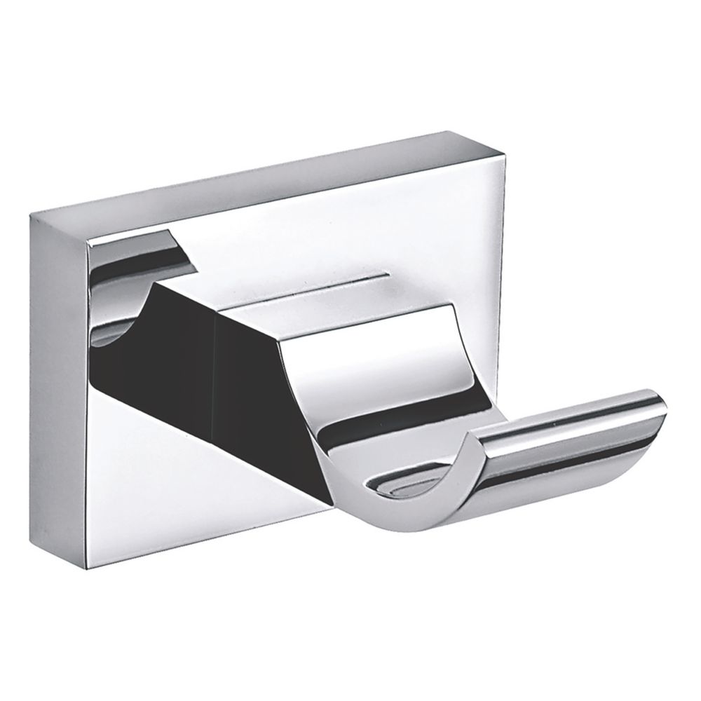 Image of Aqualux York Single Robe Hook Chrome 