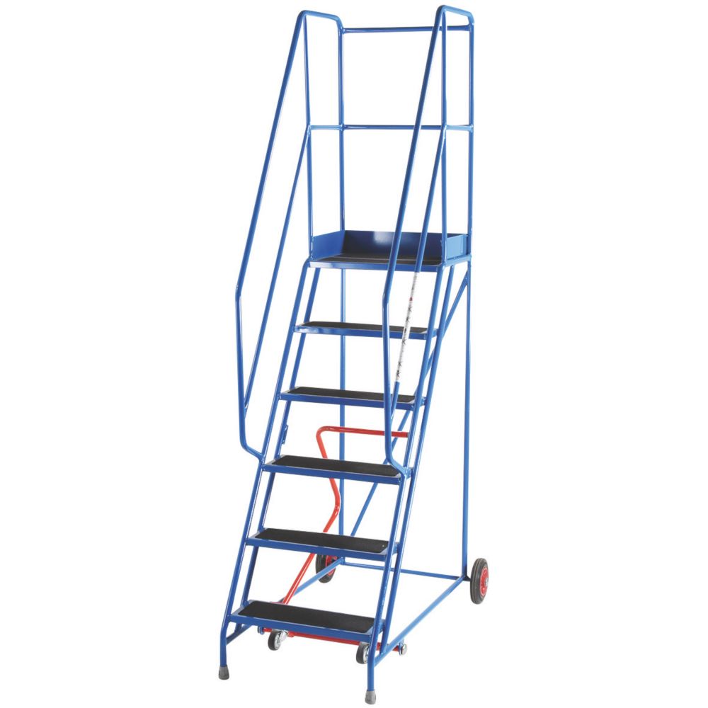 Image of TB Davies Mobile Steel 6-Treads Safety Steps 1.5m 