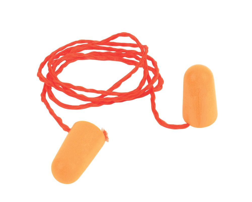 Image of 3M 1100 37dB Corded Foam Ear Plugs 100 Pairs 