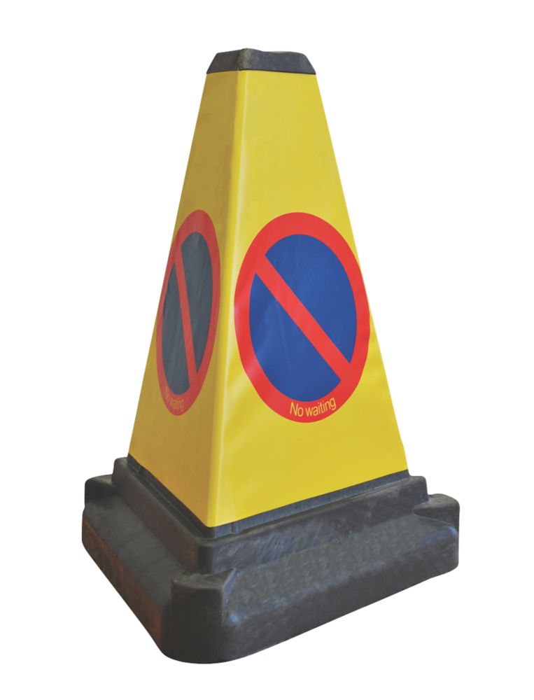 Image of Melba Swintex "No Waiting" 3-Sided Traffic Bollard 500mm 
