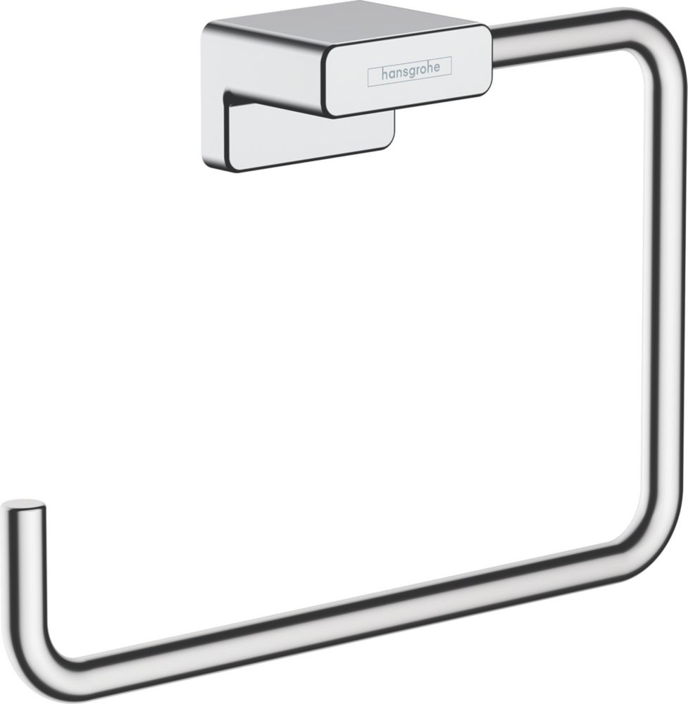 Image of Hansgrohe AddStoris Towel Ring Chrome 