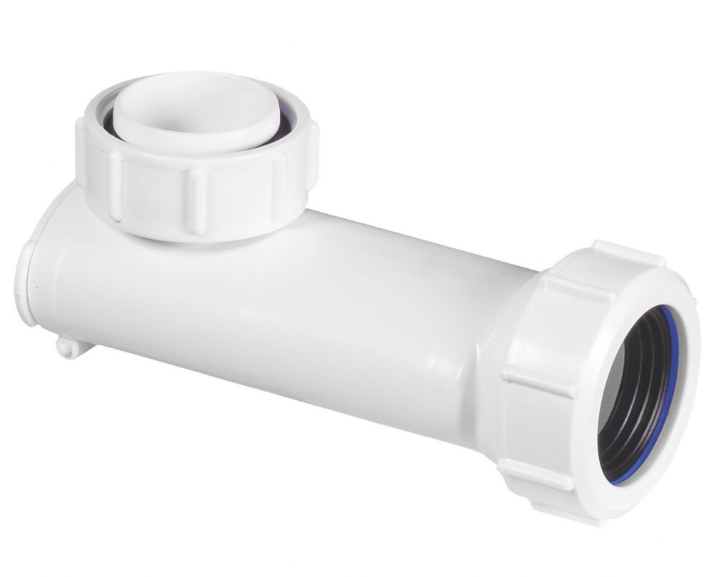 Image of McAlpine Wash Hand Basin Space Saver with Self-Closing Waste Valve White 32mm x 32mm 