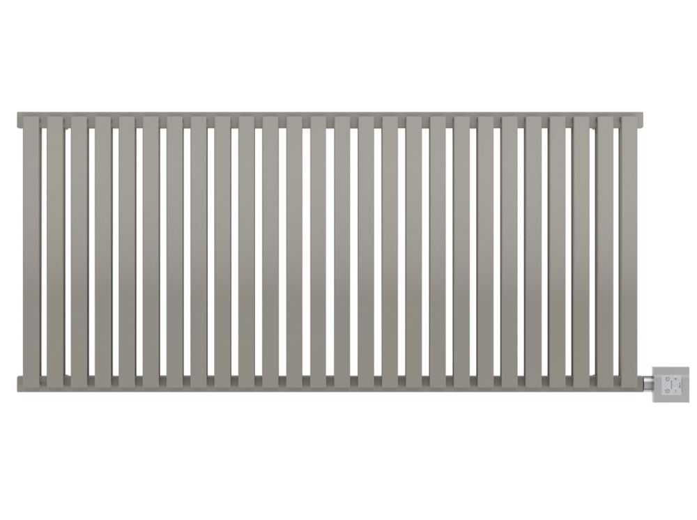 Image of Terma Nemo Wall-Mounted Oil-Filled Radiator Grey / Silver 1000W 1185mm x 530mm 
