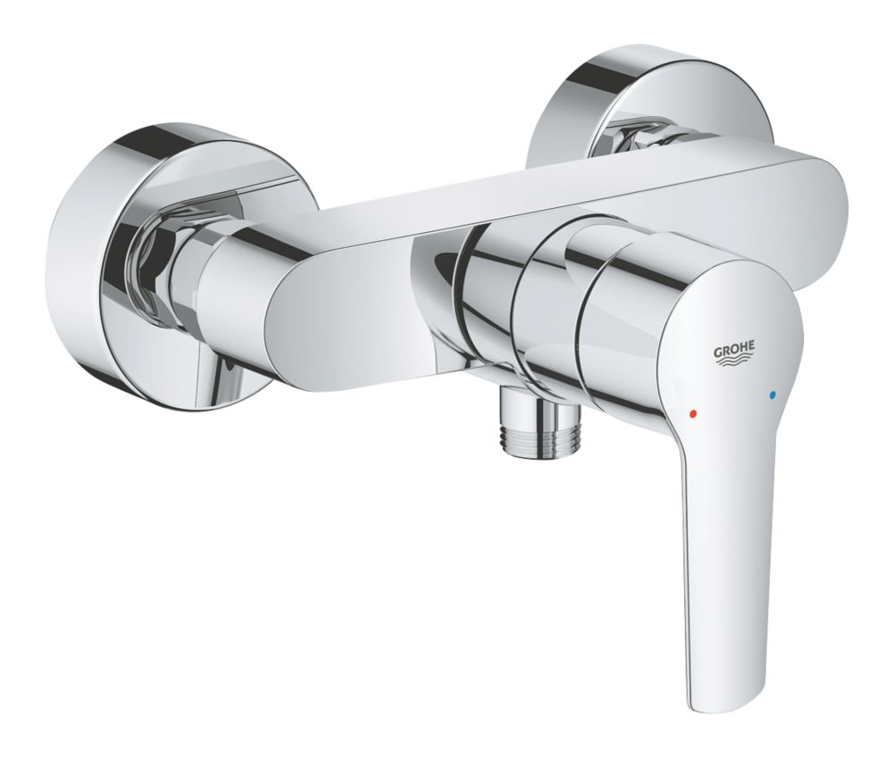 Image of Grohe Quickfix Start Exposed Mixer Shower Valve Fixed Chrome 