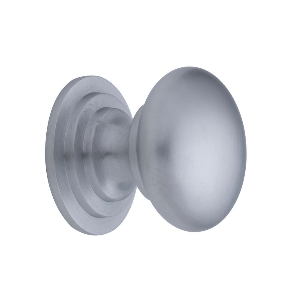 Image of Fingertip Design Victorian Cupboard Knob Satin Chrome 32mm 