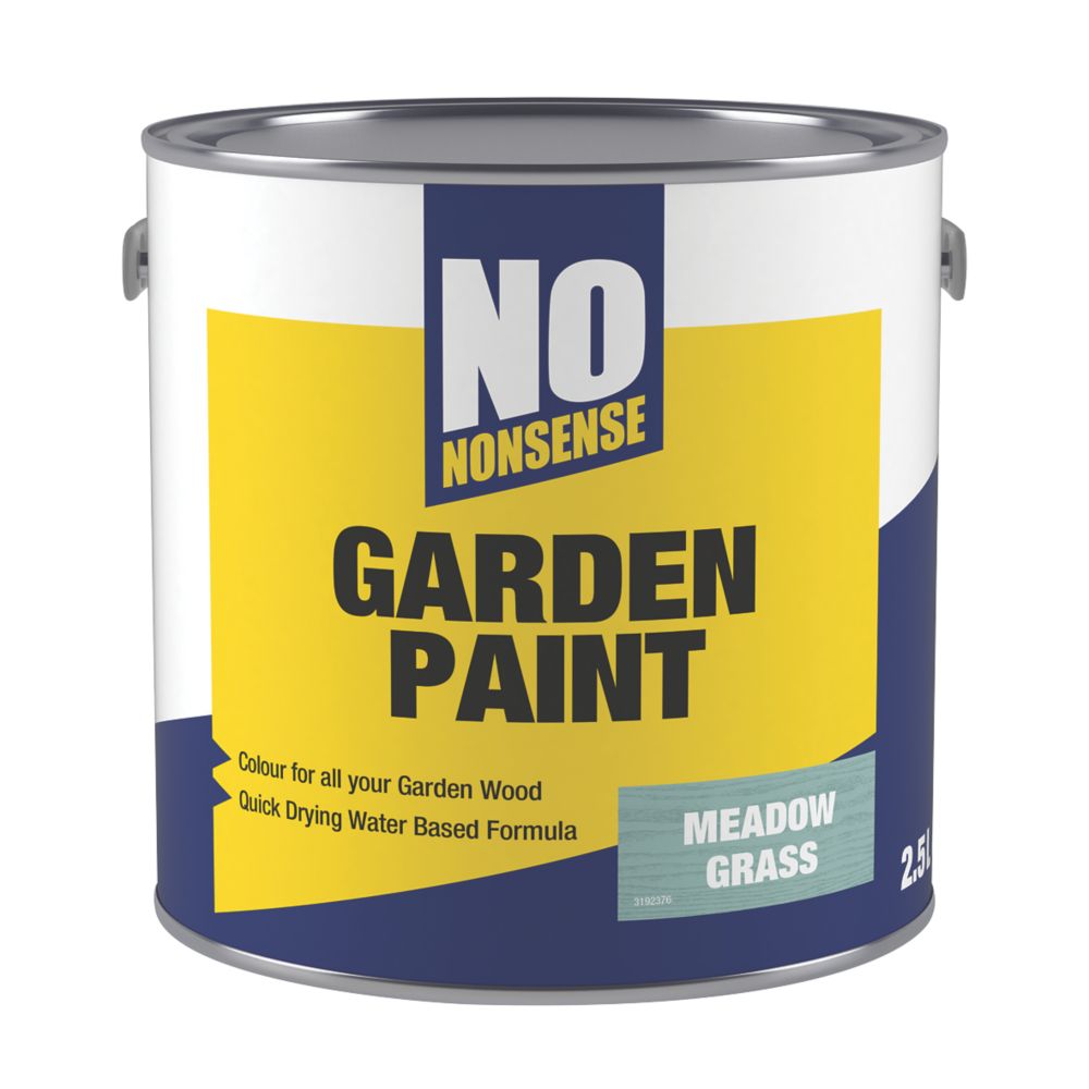 Image of No Nonsense Garden Colour Wood Paint Semi-Matt Meadow Grass 2.5Ltr 