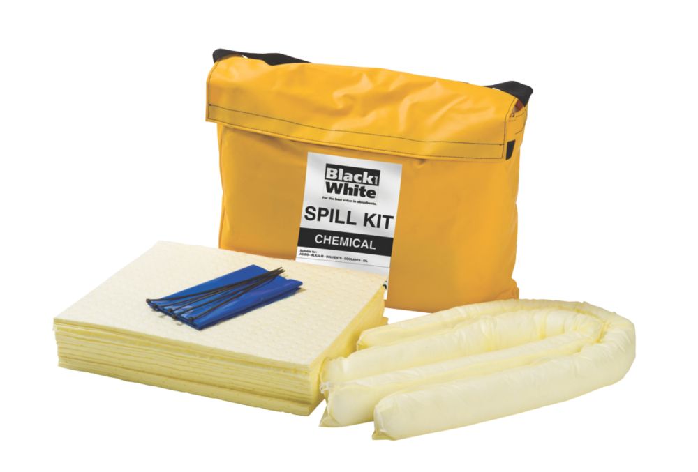 Image of Lubetech Black & White 50Ltr Chemical Spill Response Kit 